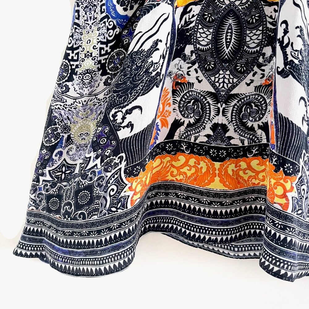 Camilla Shoestring Strap Embellished Silk Tank Top Size S - Picture 9 of 11